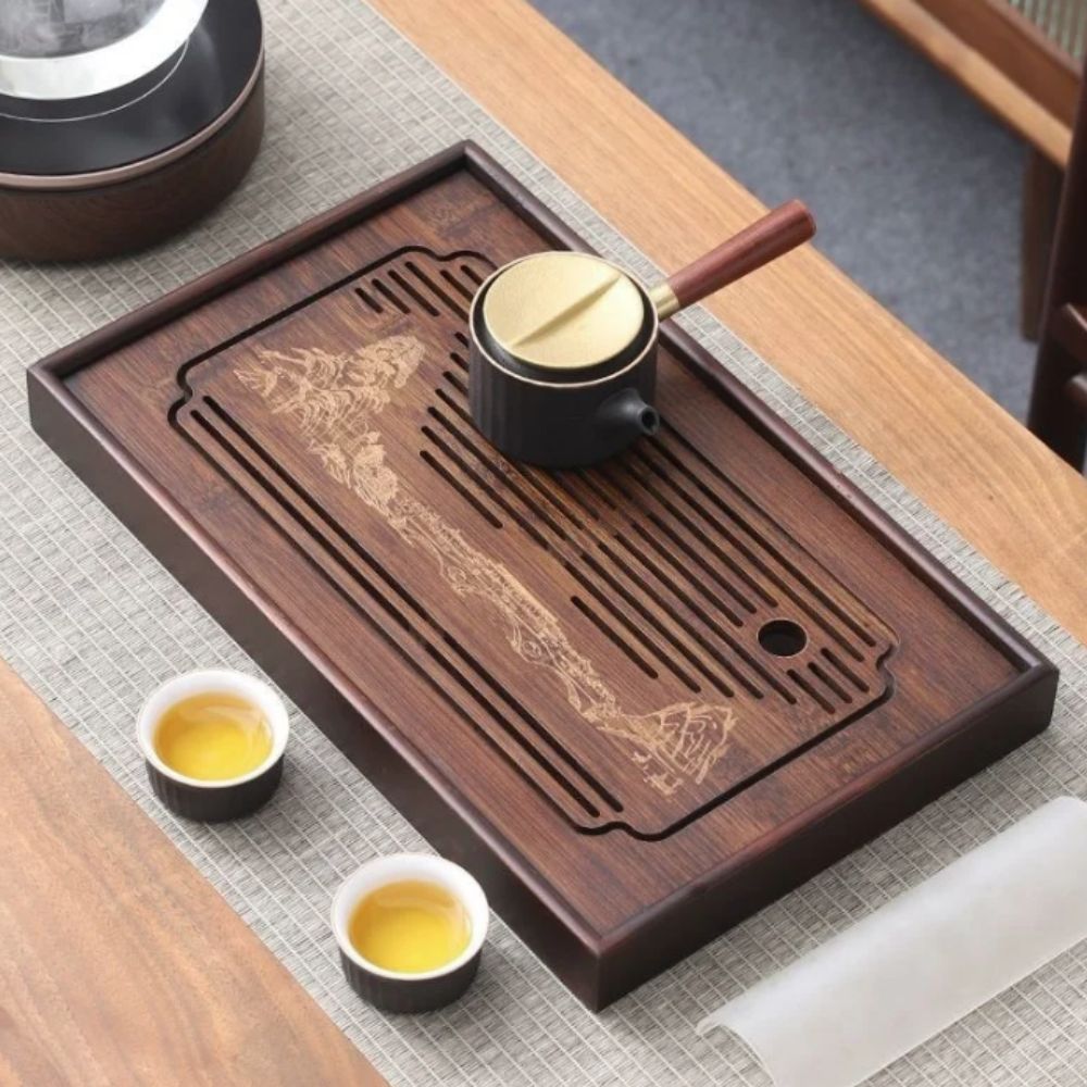 Bamboo Tea Tray - Bandeja de Chá Chinesa de Bambu