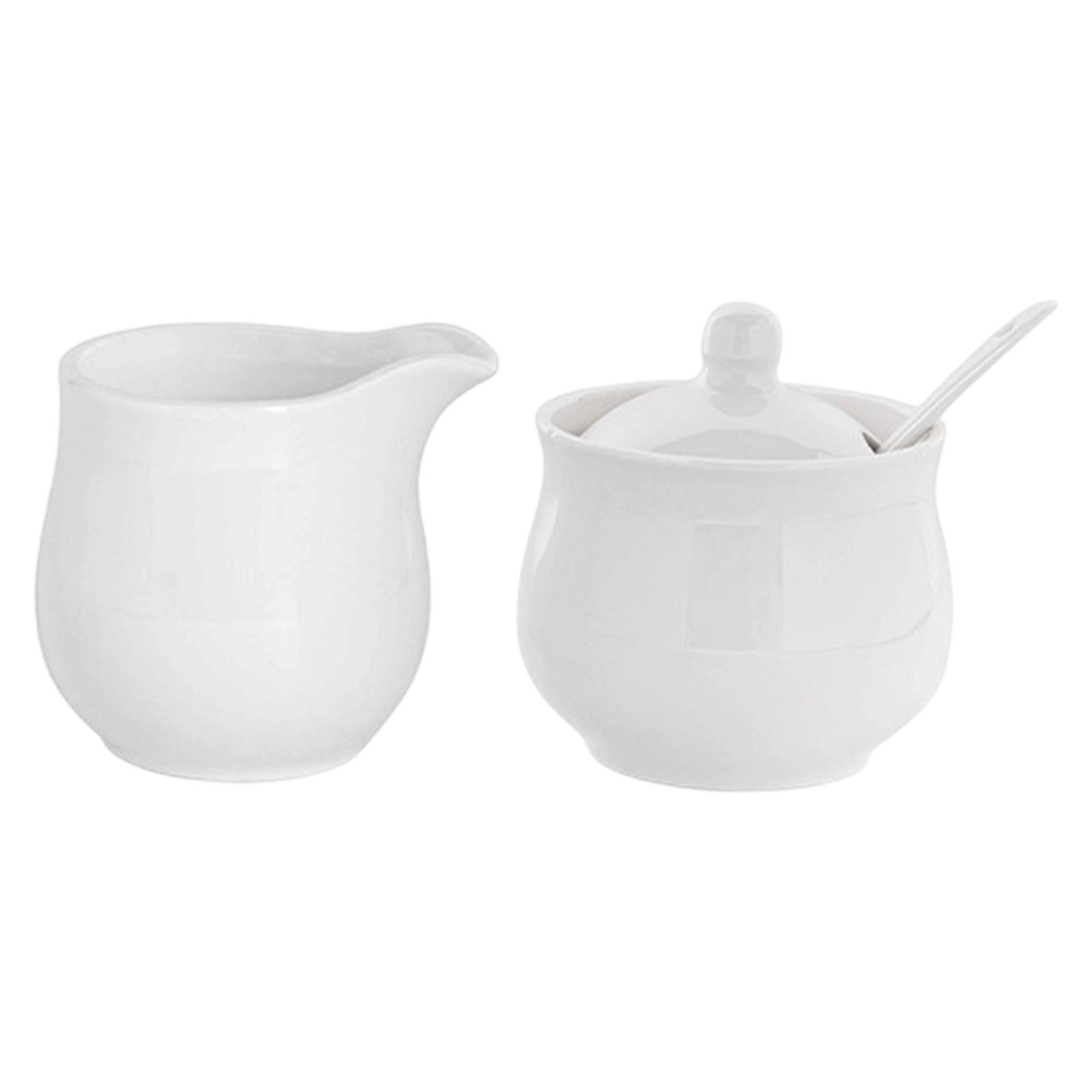 Coffee Tea Sugar Container Set - Conjunto Retrô de Açucareiro e Jarra