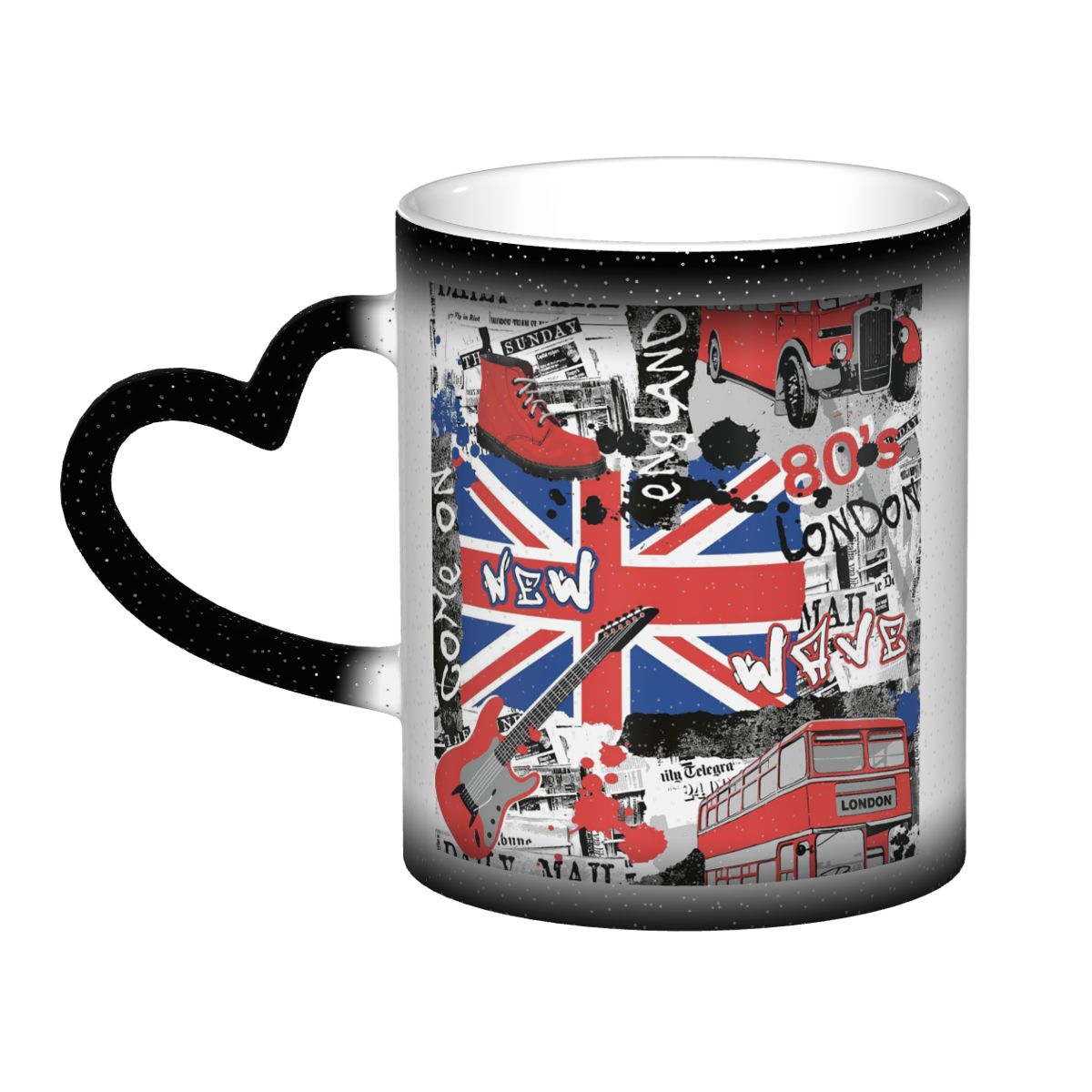 Coffee Tea Uk - Caneca com bandeira do Reino Unido,