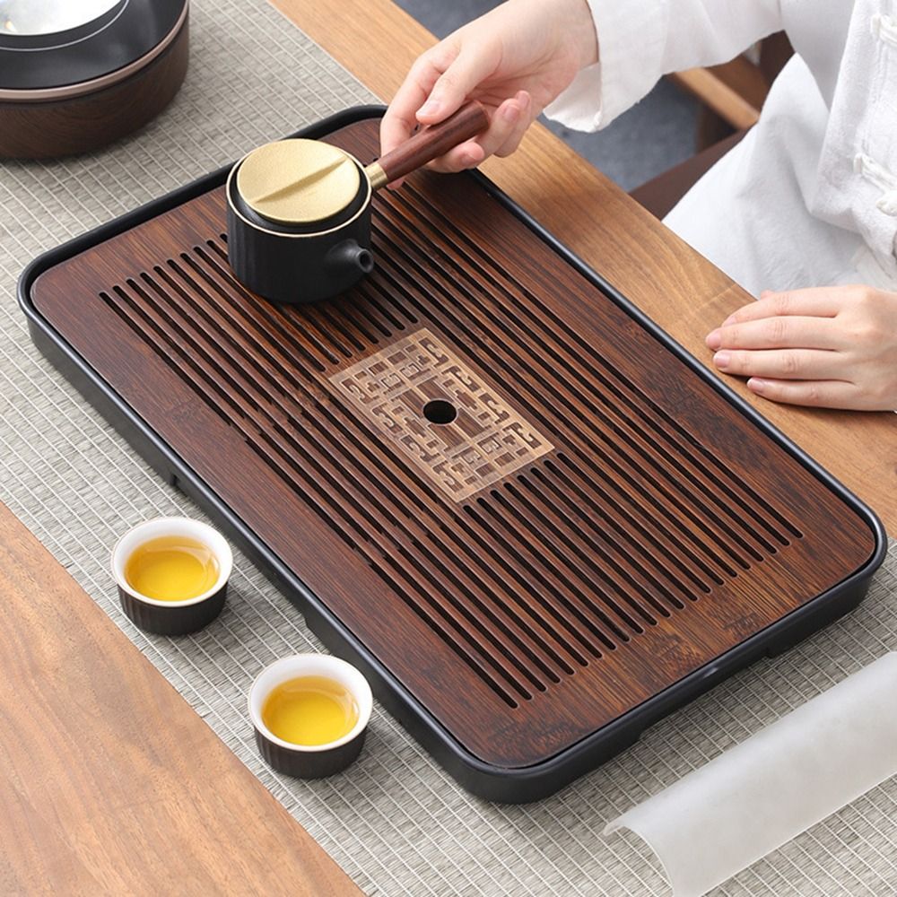 Bamboo Tea Tray - Bandeja de chá de bambu 43.5x26.5cm