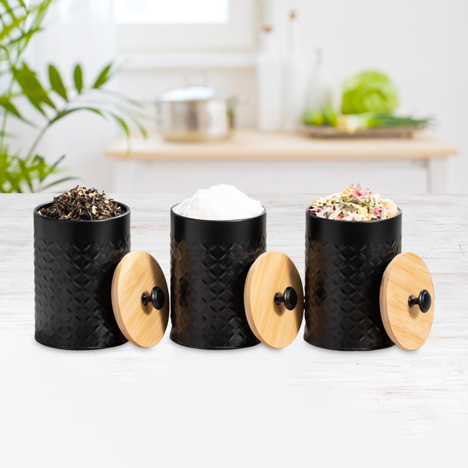 Coffee Tea Sugar Container Set - Conjunto de 3 Recipientes para Chá,