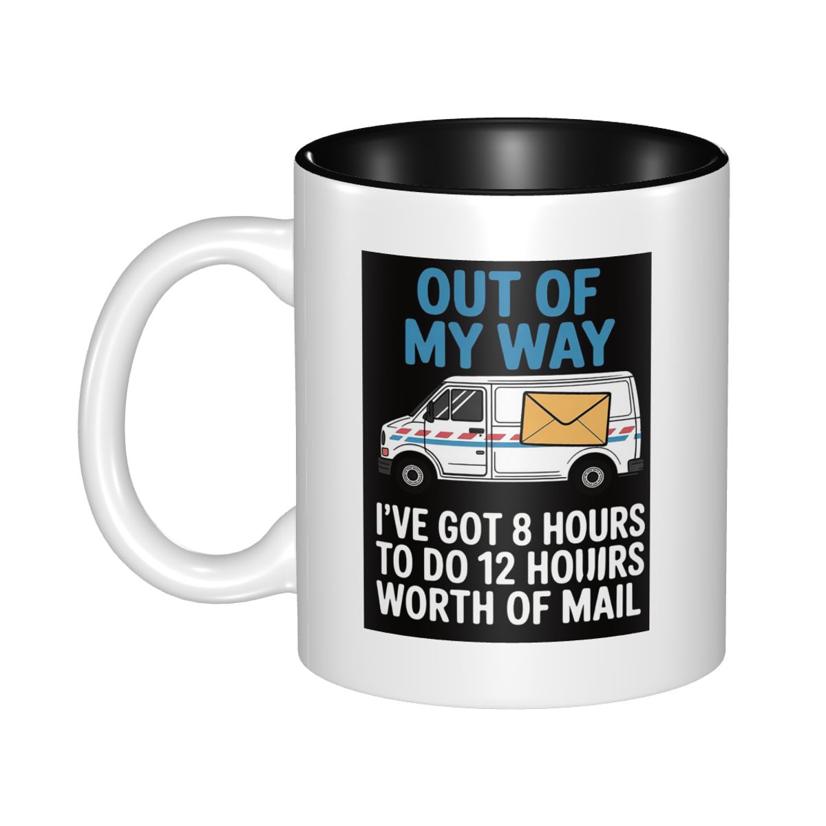 Coffee Tea Jokes - Caneca de Cerâmica para Entregadores de