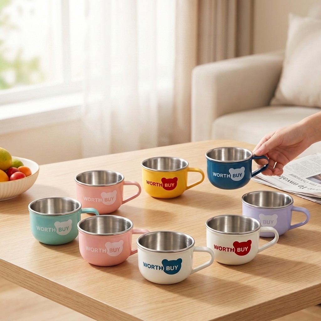 Coffee Tea Tumbler - Caneca de Café Fofa em Aço