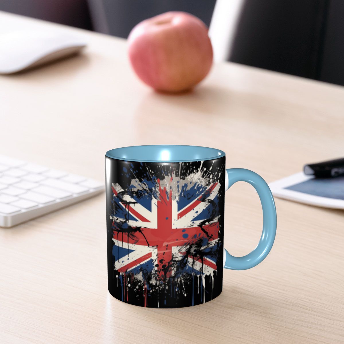 Coffee Tea Uk - Caneca com bandeira do Reino Unido,