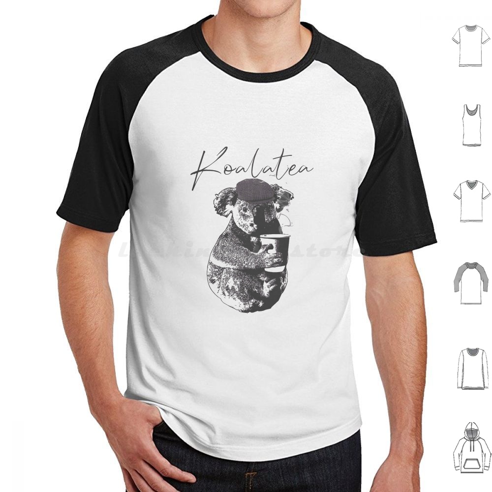 Coffee Tea Jokes - Camiseta Koalatea para Homens, Mulheres e