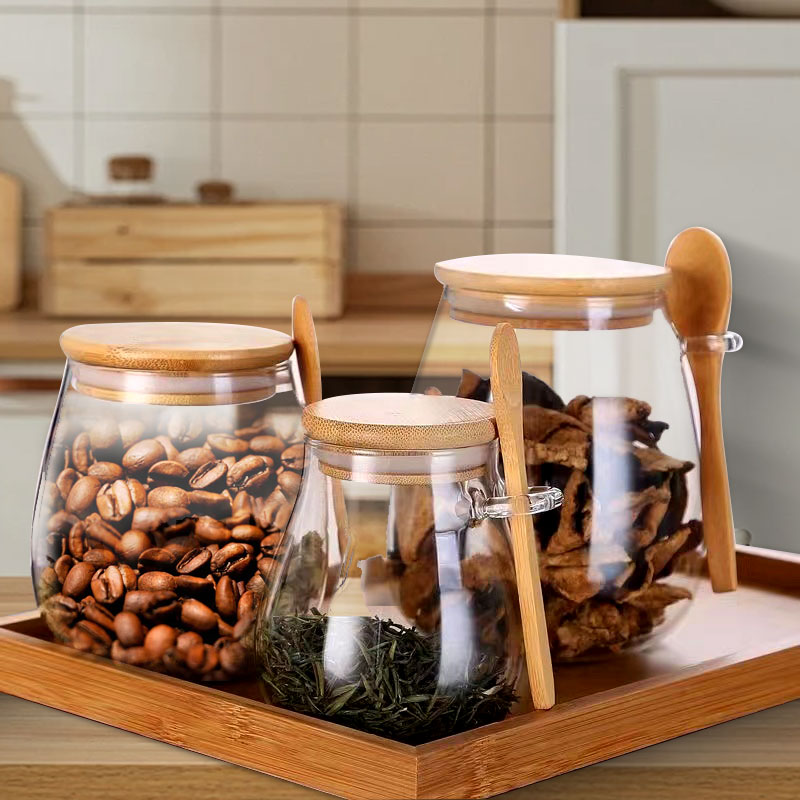 Frasco de vidro selado de 34 o - Coffee Tea Sugar Container Set avaliação e preço
