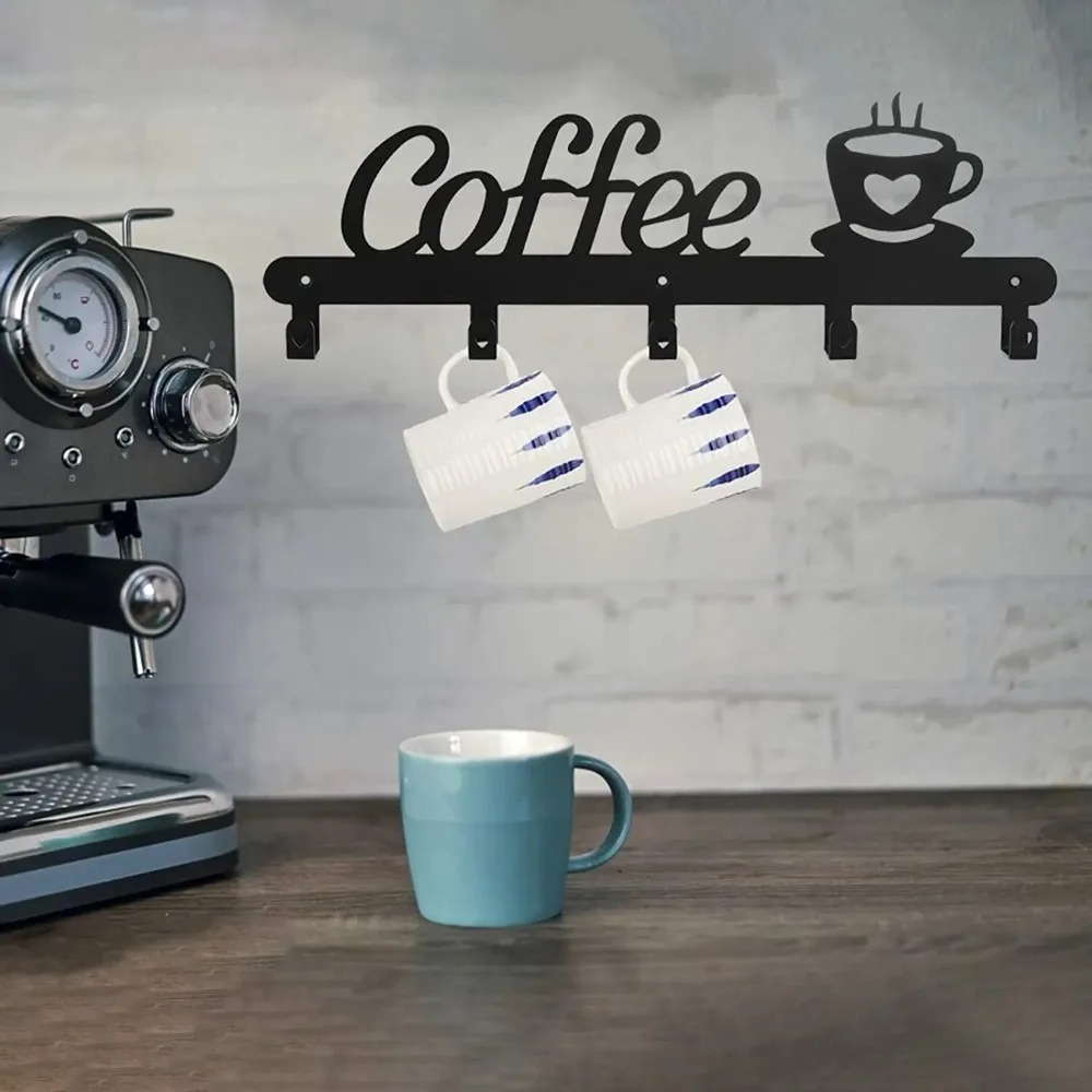 Suporte de Parede Metálico par - Coffee Tea Holder avaliação e preço