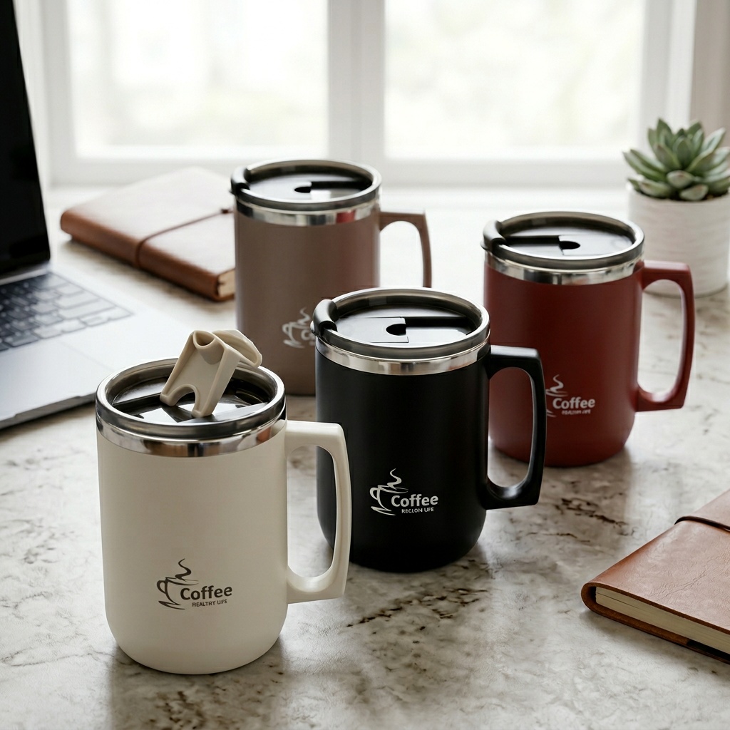 Copo Térmico de Viagem com Alç - Coffee Tea Tumbler avaliação e preço