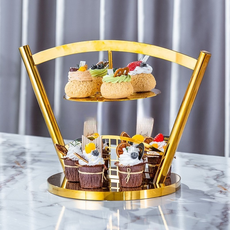 Suporte de três camadas para l - Coffee Tea Break avaliação e preço