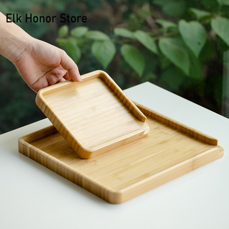 Bandeja De Comida De Bambu Chi - Bamboo Tea Tray avaliação e preço