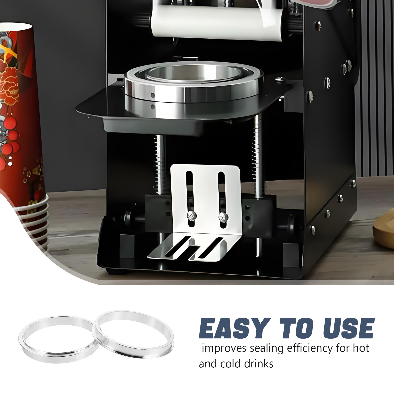 2 Peças Anel de Vedação de Alu - Coffee Tea Hot avaliação e preço