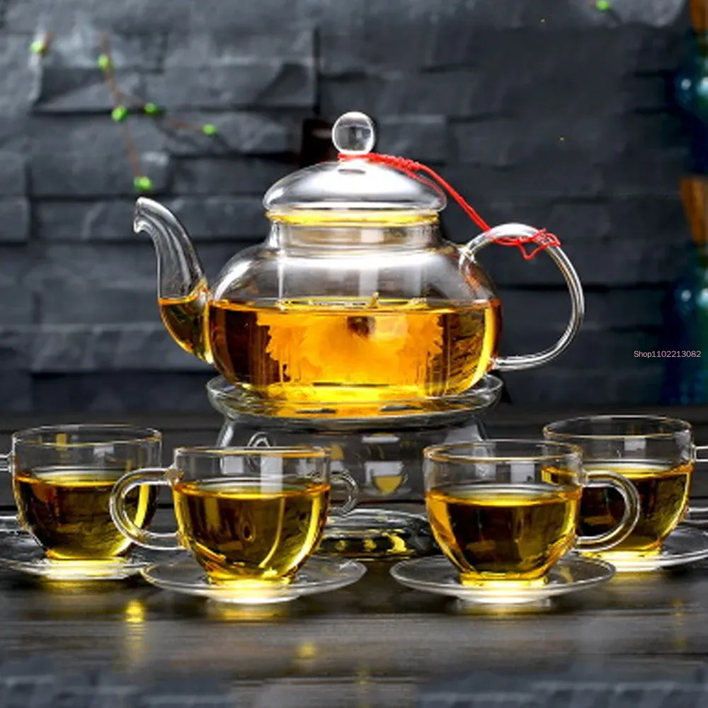 Conjunto de chá de vidro elega - Bamboo Tea Tray avaliação e preço