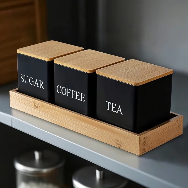 3 unidades/conjunto, 500 ml, b - Coffee Tea Sugar Container Set avaliação e preço