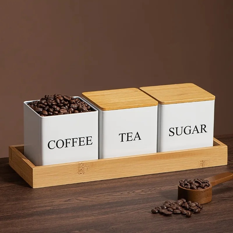 3 unidades/conjunto, 500 ml, b - Coffee Tea Sugar Container Set avaliação e preço