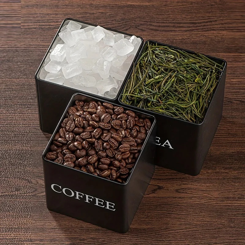 3 unidades/conjunto, 500 ml, b - Coffee Tea Sugar Container Set avaliação e preço