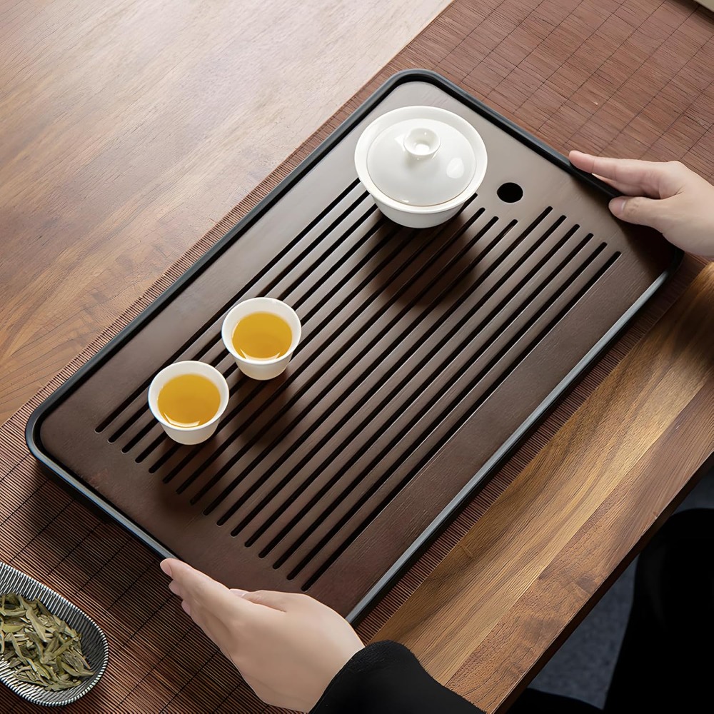 1 peça mesa de chá de bambu do - Bamboo Tea Tray avaliação e preço
