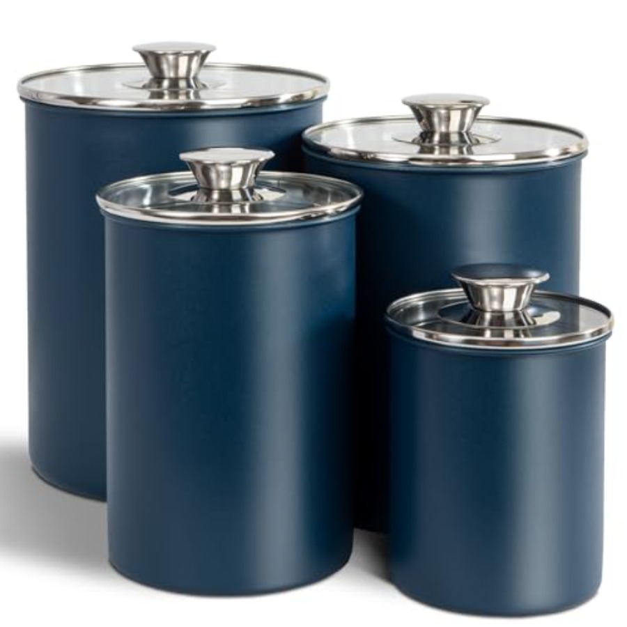 Conjunto de 4 Recipientes de A - Coffee Tea Sugar Container Set avaliação e preço