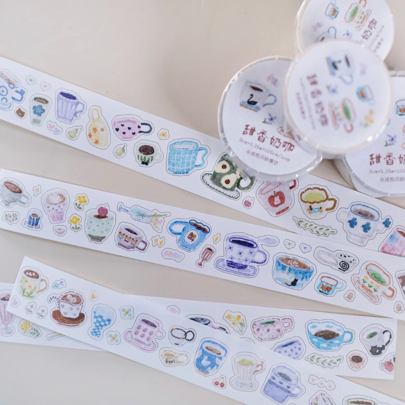 Fita Adesiva Decorativa INS Cu - Coffee Tea Paper Cups avaliação e preço