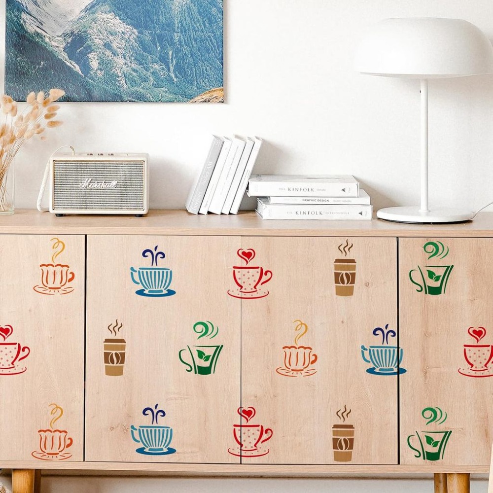 Estêncil para Pintura de Bebid - Coffee Tea Drawing avaliação e preço