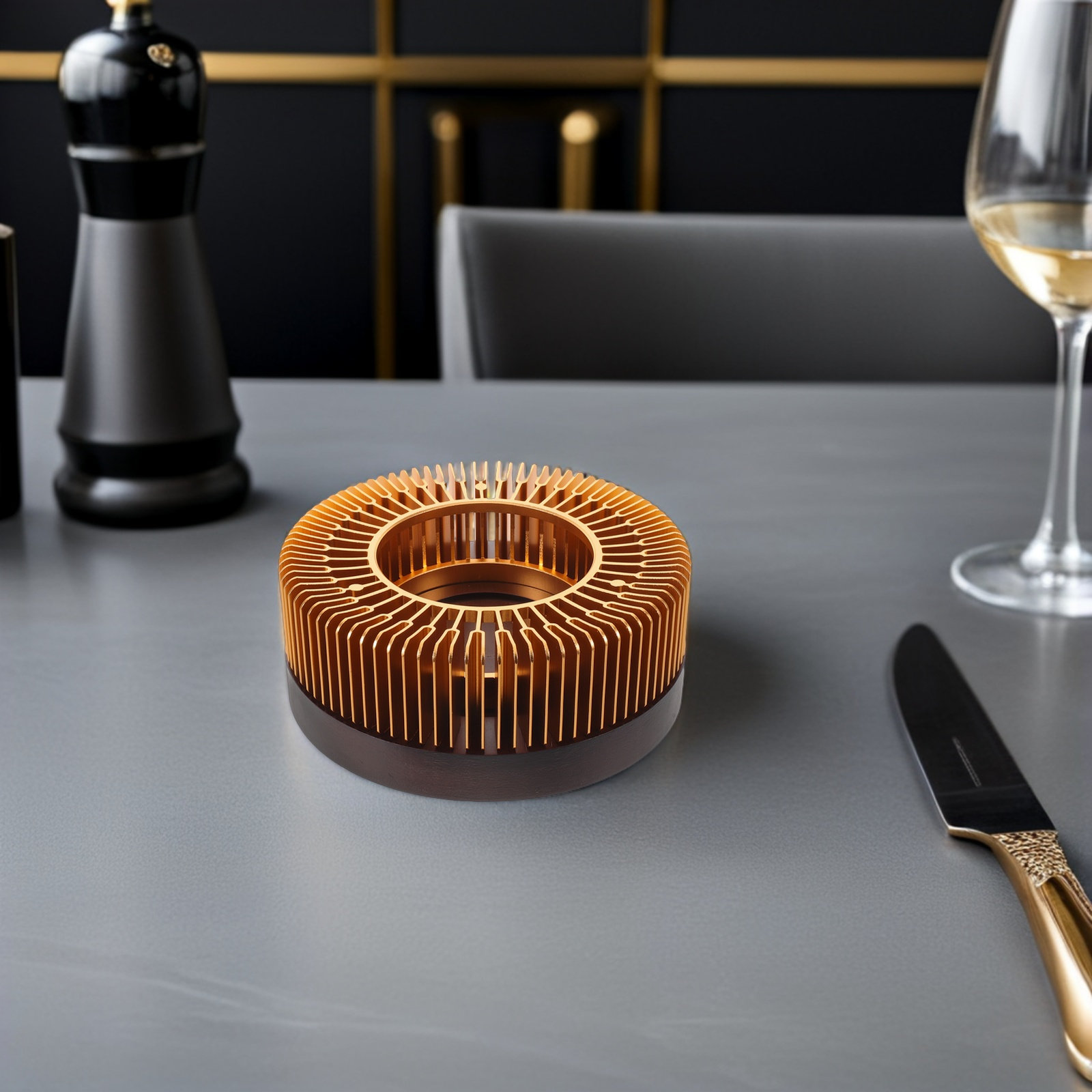 Aquecedor de Chaleira Dourado  - Coffee Tea Stand avaliação e preço