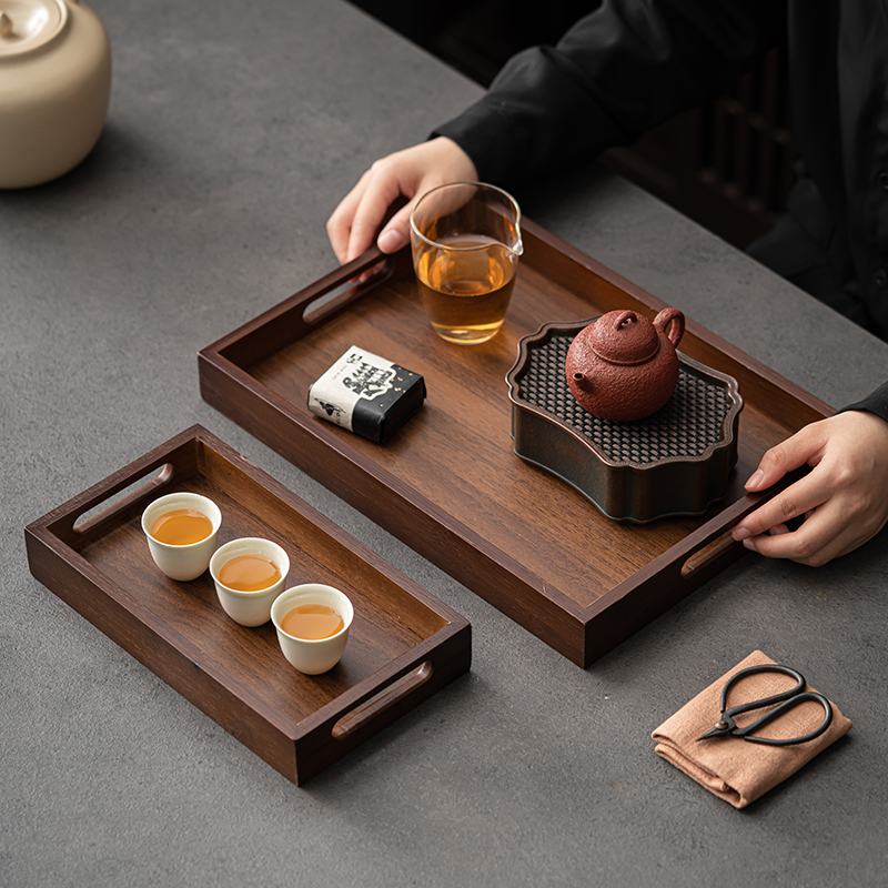 Bandeja Retangular Grande de B - Bamboo Tea Tray avaliação e preço